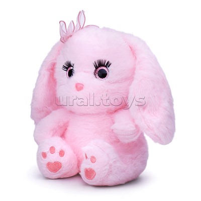 Мягкая игрушка "Заяц с бантиком" 21 см