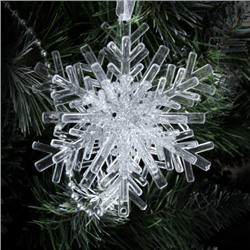 Новогоднее украшение Снежинка 10*5,5*10 см / LF-HHC23060W/S/G /уп 100/350/