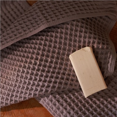 Полотенце вафельное SL HOME: Boho «Софт Мист» 100×180 см, 100% хлопок, 300 г/м²