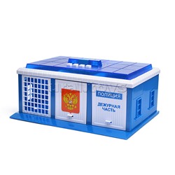 Игрушка пластик свет-звук Полицейский участок 22 см, ворота, УАЗ патриот