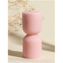 Свеча декоративная «Греция», нежно-персиковая, 6×6×14 см