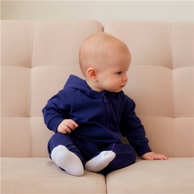 Комбинезон детский MINAKU, рост 56-62 см, тёмно-синий