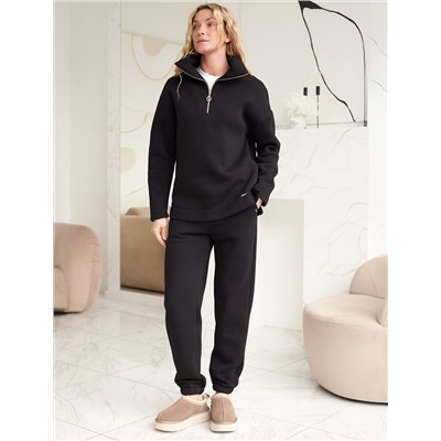 Джемпер из премиального футера трехнитки с начесом