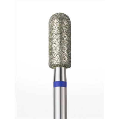 MANITA Фреза алмазная цилиндр для аппаратного маникюра 866.104.141.090.040 ФАЦС-4.0 9С, синяя насечка, ø 4 мм, 5 шт. 28357