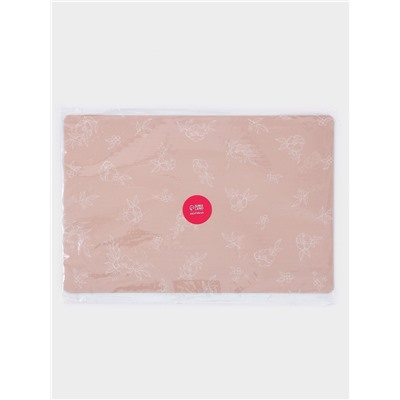 Коврик для сушки посуды Доляна Flowers, влаговпитывающий, 46×30.5 см, розовый