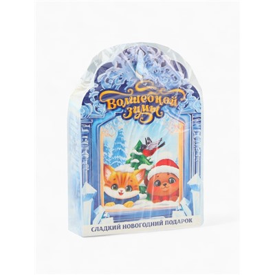 Сладкий детский новогодний подарок «Замок»: конфеты + раскраска внутри, 500 г