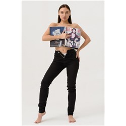 Джинсы женские Скини (Черный)