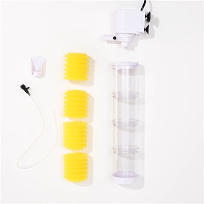 Фильтр внутренний JINGYE JY-8500F, четырехсекционный, 1500 л/ч, 35 Вт