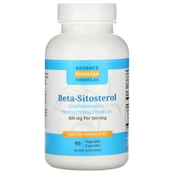 Advance Physician Formulas, Beta-Sitosterol, 400 mg, 90 Vegetable Capsules