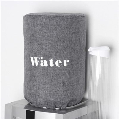 Чехол на бутыль для кулера Доляна Water, 19 л, 27×42×40 см, лён, серый