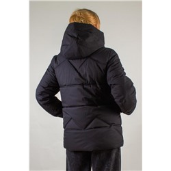 Зимняя куртка с капюшоном арт.2866 (Черный)