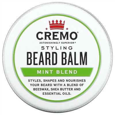 Cremo, Styling Beard Balm, Mint Blend,  2 oz (56 g)