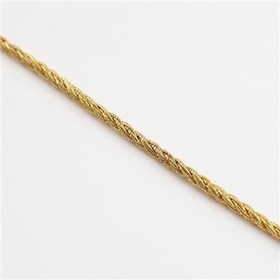 Нить для плетения, d=2 мм, 25±1 м, цвет золотой