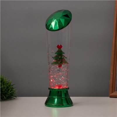 Лава лампа «Елка» LED 3хААА, USB зеленый 6.5×6.5×23.7 см