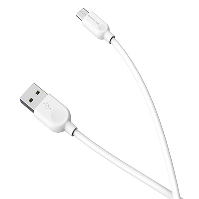 Кабель USB - micro USB Borofone BX14 (повр. уп) 12W 100см 2,4A  (white)