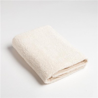 Полотенце махровое «Экономь и Я», 50×90 см, хлопок 100%, молочное