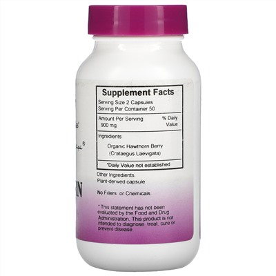 Christopher's Original Formulas, Hawthorn Berry, 450 mg, 100 Vegetarian Caps