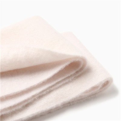 Шарф зимний объемный с кистями MINAKU 210×38+18 см цвет молочный