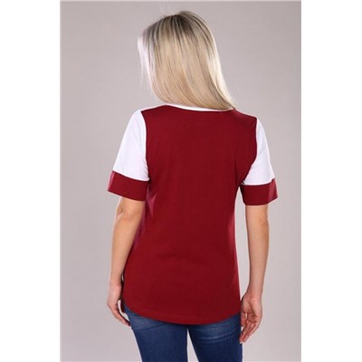 Футболка "Тедита" (Бордовый)