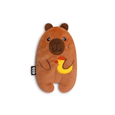 Мягкая игрушка - грелка «Капибара с уточкой», с вишнёвыми косточками, 18 см