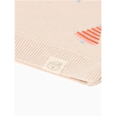 Костюм вязаный детский «Крошка Я. Новогодние игрушки», рост 86-92 см, бежевый