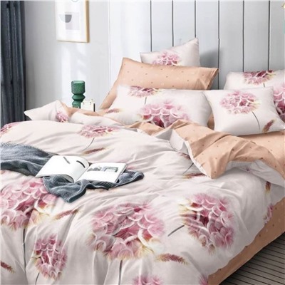 Постельное белье поплин эксклюзив на молнии - Розовый одуванчик