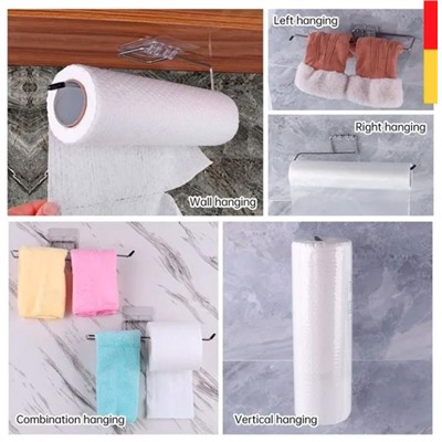 Держатель кухонный для бумажных полотенец самоклеящийся 27,5 см