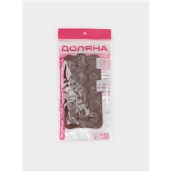 Форма для конфет и шоколада Доляна «Сердце», силикон, 21×10×1.5 см, 15 ячеек (3×2.3 см), коричневая