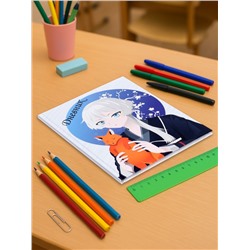 Дневник школьный для 1-11 классов, «Аниме. Мальчик и лисенок», твёрдая обложка 7БЦ, матовая ламинация, выборочный лак, 40 листов