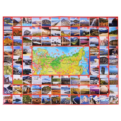 Игра настольная ходилка ФОТОвикторина "Чудеса России" (европодвес)