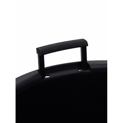 Кашпо для цветов «Жемчужина», 7 л, d=36 см, h=22 см, пластик, со вставкой, подвесное, цвет графитовый