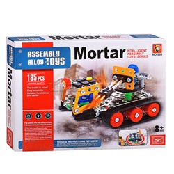 Конструктор металлический "Миномет" (185 дет.) в коробке