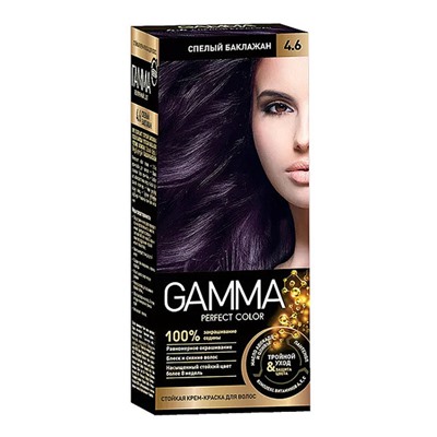 GAMMA Perfect Color краска для волос 4.6 Спелый баклажан, 50 мл