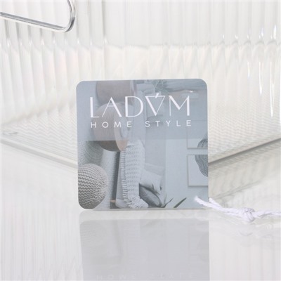 Контейнер для хранения с ручкой LaDо́m «Кристалл», 34×18.3×12 см, прозрачный