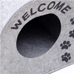 Домик для животных из войлока «Будка WELCOME», 33×33×45 см