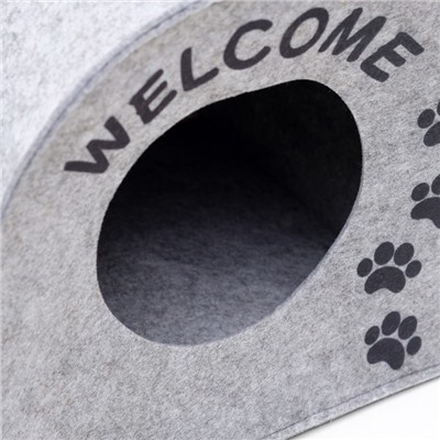 Домик для животных из войлока «Будка WELCOME», 33×33×45 см