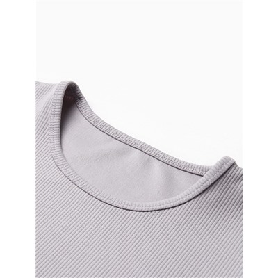 Костюм женский (топ, велосипедки) MINAKU, светло-серый, размер 48