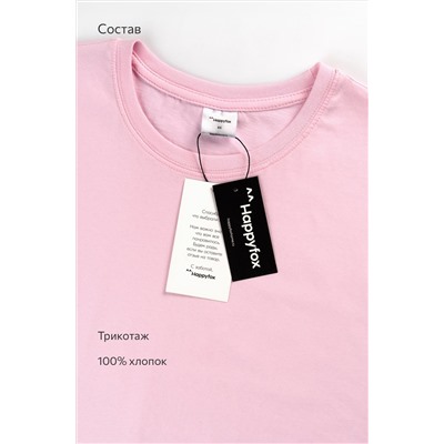 Женская базовая хлопковая футболка Happyfox