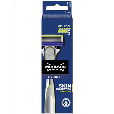 Станок для бритья Schick (Wilkinson Sword) HYDRO-5 Skin Protection Sensitive (+1 кассета)