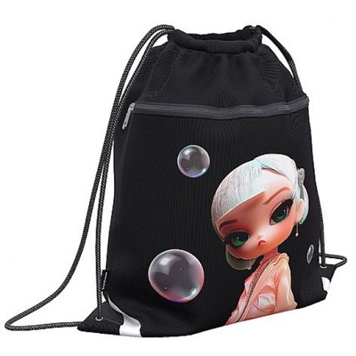 Сумка для сменной обуви 41х50 см "Bubble Girl" с карманом на молнии 64945 ErichKrause