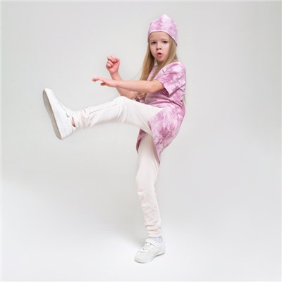 Шапка детская KAFTAN: Dream, тай-дай, лиловая, размер 50-52 (3-5 лет)