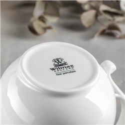 Кувшин фарфоровый Wilmax, 1.6 л, цвет белый