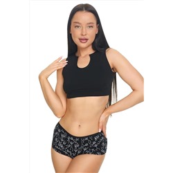 Топ бельевой кроп майка трикотажная хлопок НАТАЛИ, 1126609