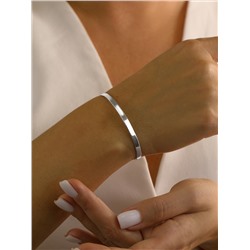 Браслет жесткий из серебра родированный 250-10-193р