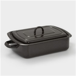 УЦЕНКА Противень, 3 л, коричневый рябчик