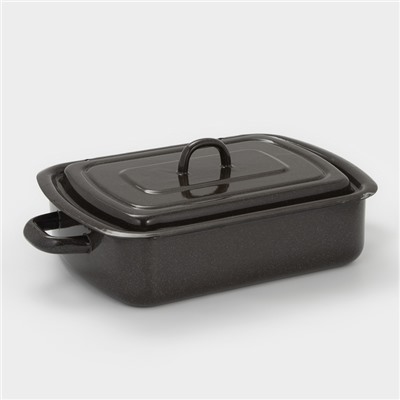 УЦЕНКА Противень, 3 л, коричневый рябчик