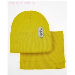 01-85-E Комплект для девочки (колпак+снуд) (52-54)