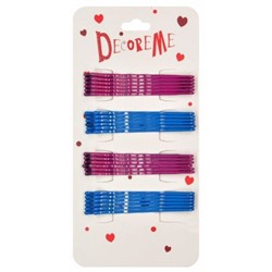 Набор невидимок для волос 6 см 24 шт МИКС 3 цвета 2-718/21 DecoreMe