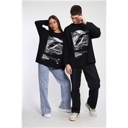 Лонгслив унисекс с принтом Карта ЛГ-01