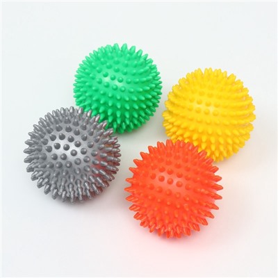 Игрушка для собак «Мяч массажный», 9 см, пластикат, цвет МИКС